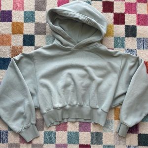 TNA Green cropped hoodie